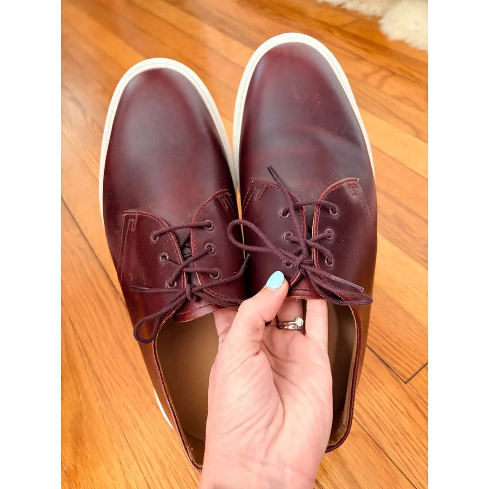 Dr. Martens Torriano Burgundy Leather Oxford Shoes Mens Size 11 AW004